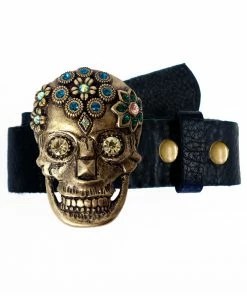 Leatherock Belts Idol Skull Belt