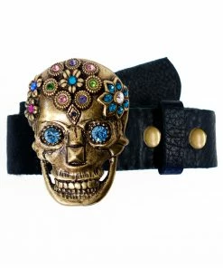 Leatherock Belts Idol Skull Belt