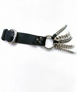 Leatherock Belts Iris Leather And Chain Belt