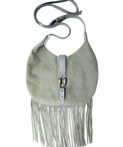 Leatherock OUTLET SHOP *Fringed Gray Bag