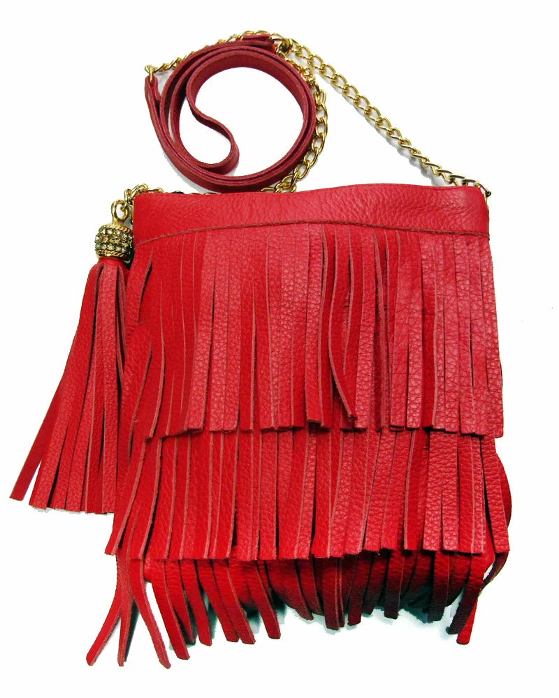 Leatherock OUTLET SHOP Red Flapper Crossbody Bag 3 Leatherock OUTLET SHOP Red Flapper Crossbody Bag