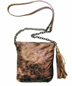 Leatherock Bronze Metallic Crossbody Bag OUTLET SHOP