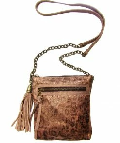 Leatherock Bronze Metallic Crossbody Bag OUTLET SHOP