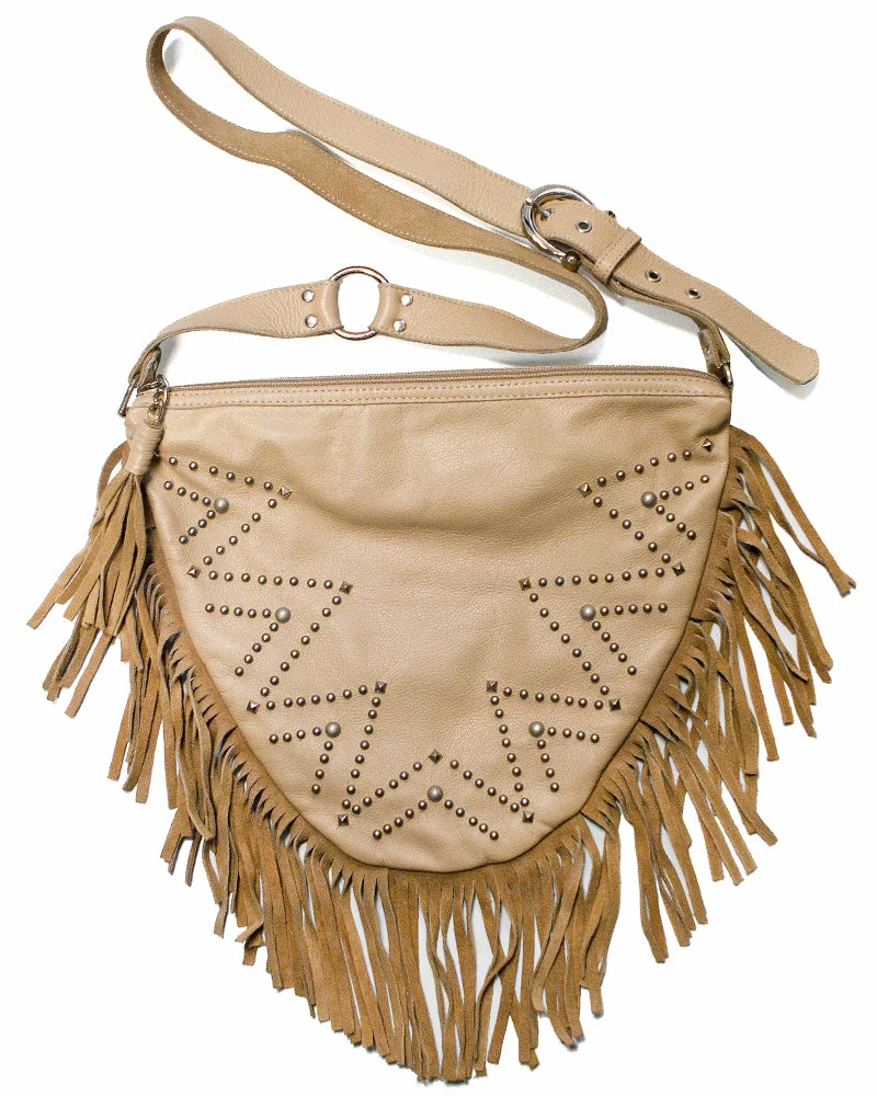 Leatherock Chevron Studded Fringe Bag 3 Leatherock Chevron Studded Fringe Bag