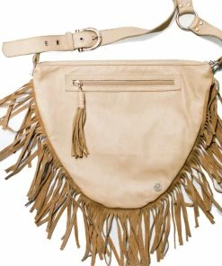 Leatherock Chevron Studded Fringe Bag