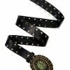 Leatherock Statement Buckle Eyelet Belt