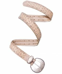 Leatherock Studded Belt With Lacing