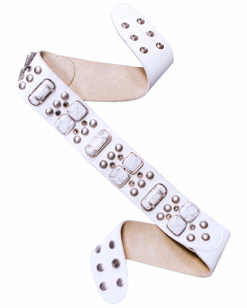 Leatherock White Howlite Hip Belt OUTLET SHOP 3 Leatherock White Howlite Hip Belt OUTLET SHOP
