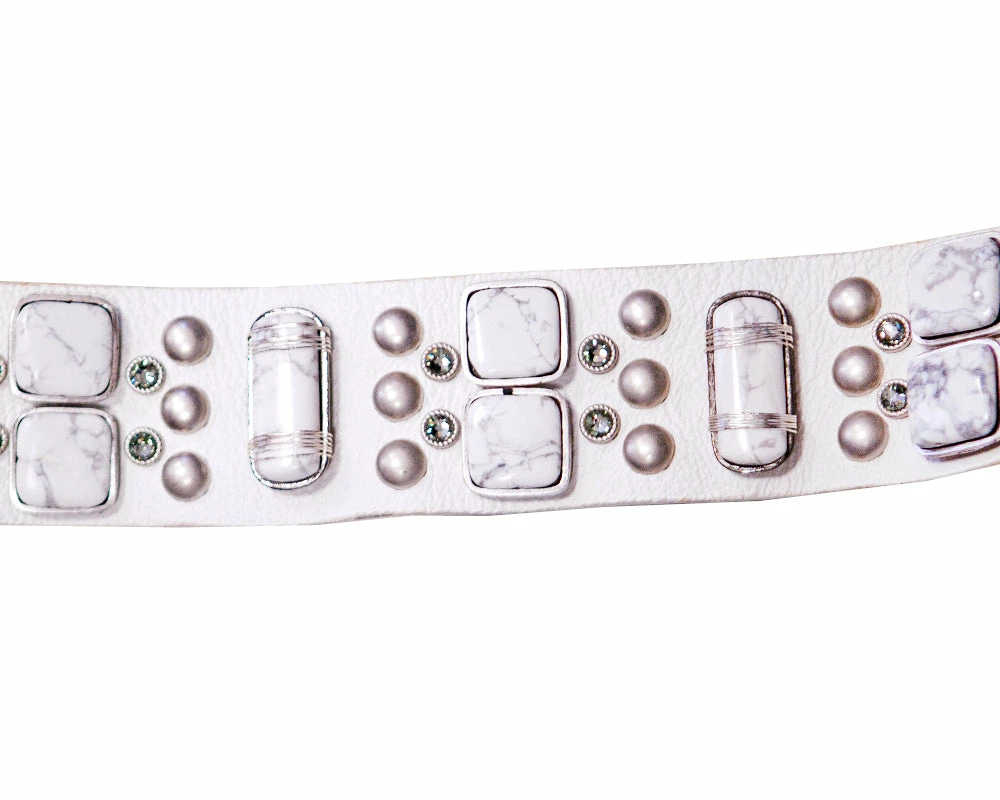 Leatherock White Howlite Hip Belt OUTLET SHOP 5 Leatherock White Howlite Hip Belt OUTLET SHOP