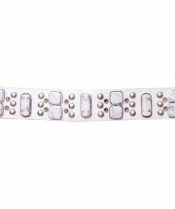 Leatherock White Howlite Hip Belt OUTLET SHOP