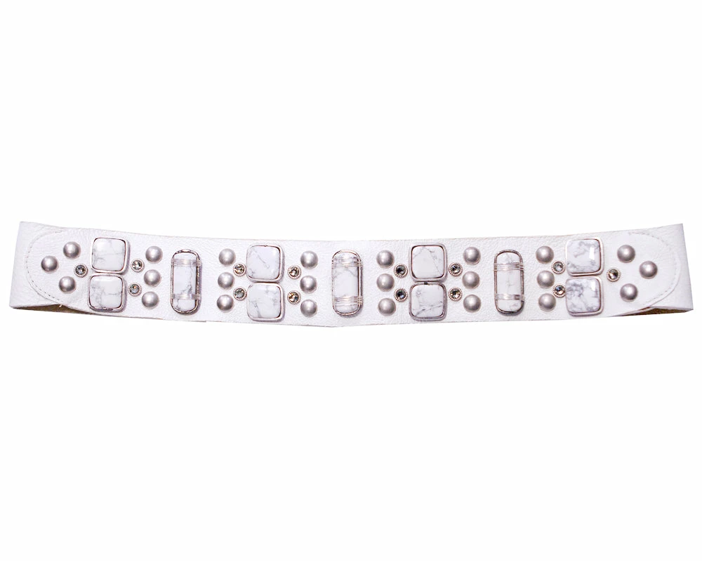 Leatherock White Howlite Hip Belt OUTLET SHOP 4 Leatherock White Howlite Hip Belt OUTLET SHOP