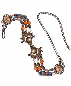 Leatherock Vintage Beaded Chain Belt