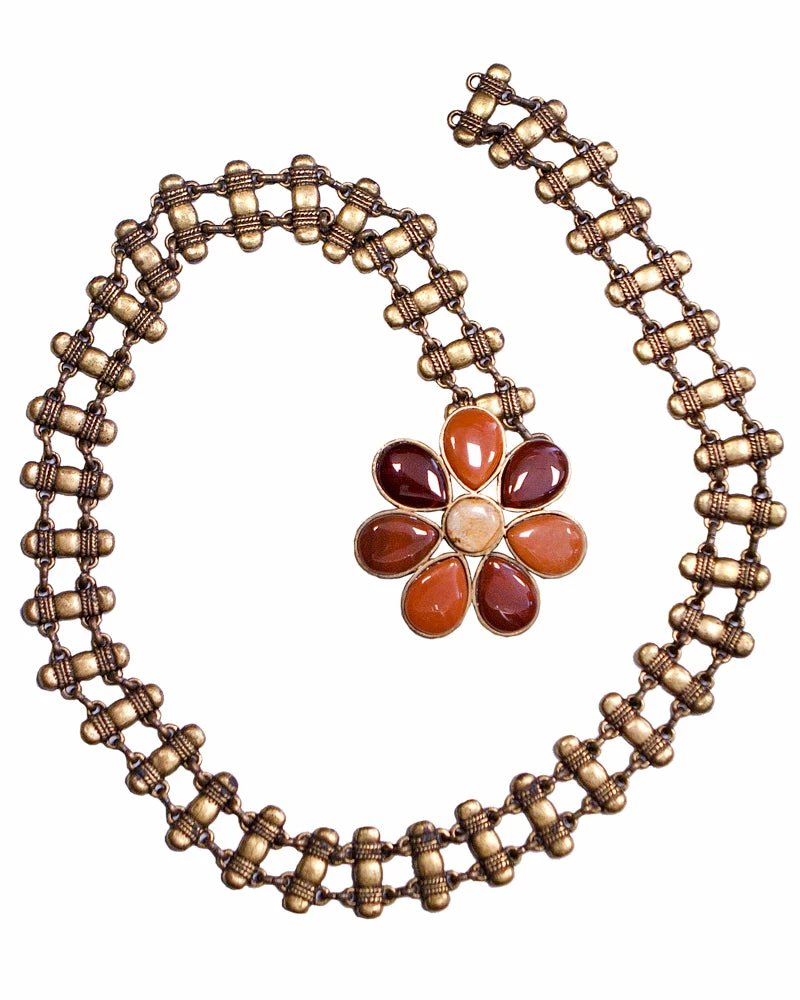 Leatherock Vintage Flower Chain Belt OUTLET SHOP 3 Leatherock Vintage Flower Chain Belt OUTLET SHOP