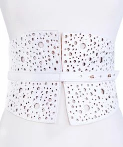 Leatherock OUTLET SHOP Vintage White Corset-Belt