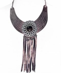 Leatherock Blossom Bib Necklace
